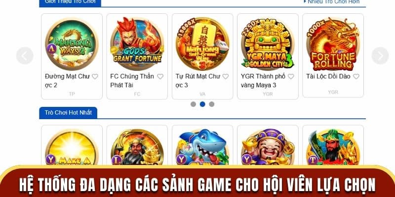 Các sản phẩm cá cược game nổi bật tại 789P